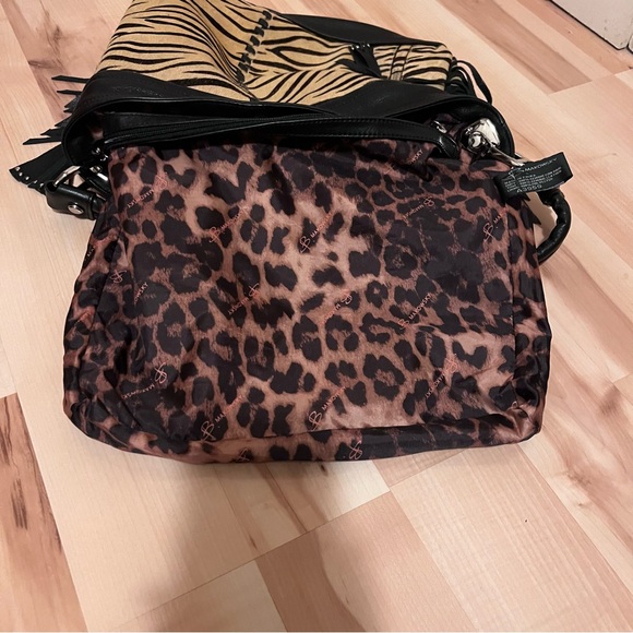 B Makowski Animal Print Calf Hair Bag - Picture 13 of 15